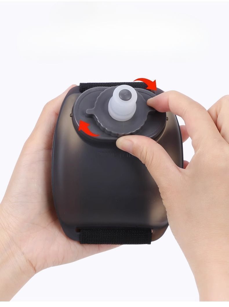 Sommer Udendørs Bærbar Kop Silikone Fødevarekvalitet Studerende Håndledsblød Vandflaske Fitness Cykling Sport Løb_voghion.com