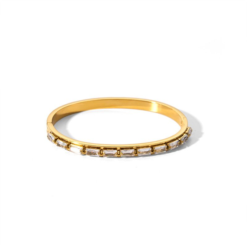 Zapestnica iz pozlačenega cirkona iz nerjavečega jekla Instagram Wind Titanium Hexagram Star Buckle_voghion.com
