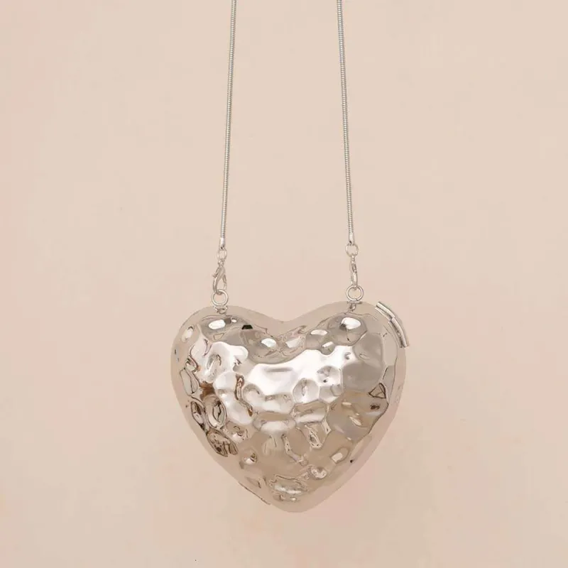 Borsa a tracolla monospalla da donna, nuova, 2024, con motivo a conchiglia irregolare, a forma di cuore, alla moda, da sera_voghion.com