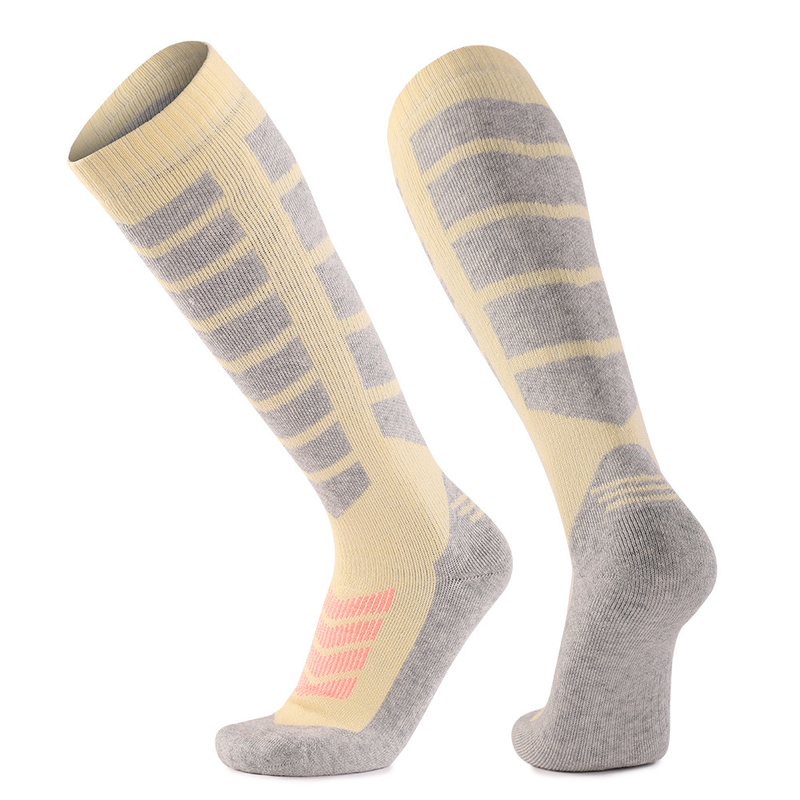 Mingjun Thickened Terry Ski Men And Women Thermal Winter Merino Wool High Tube Snow Socks_voghion.com