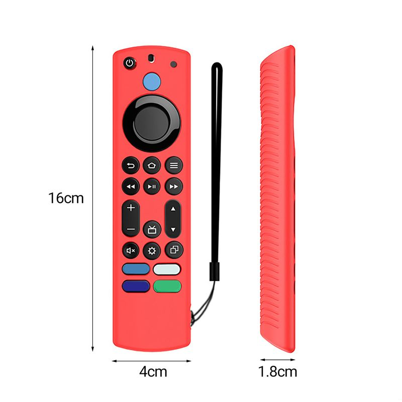 Xinweiqing Protective Case All-inclusive Soft Silicone Control Cover Replacement for Frie TV Alexa Voice Remote_voghion.com