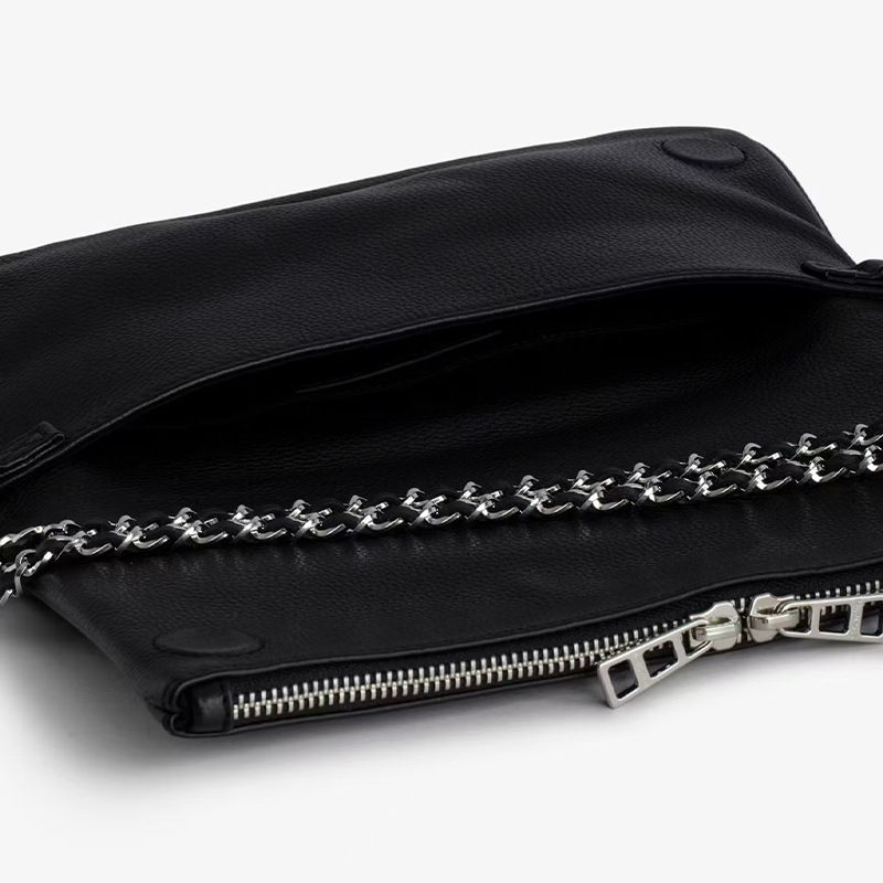 Borsa a tracolla in PU nera, nuova moda 2025, design di lusso, casual, da donna_voghion.com