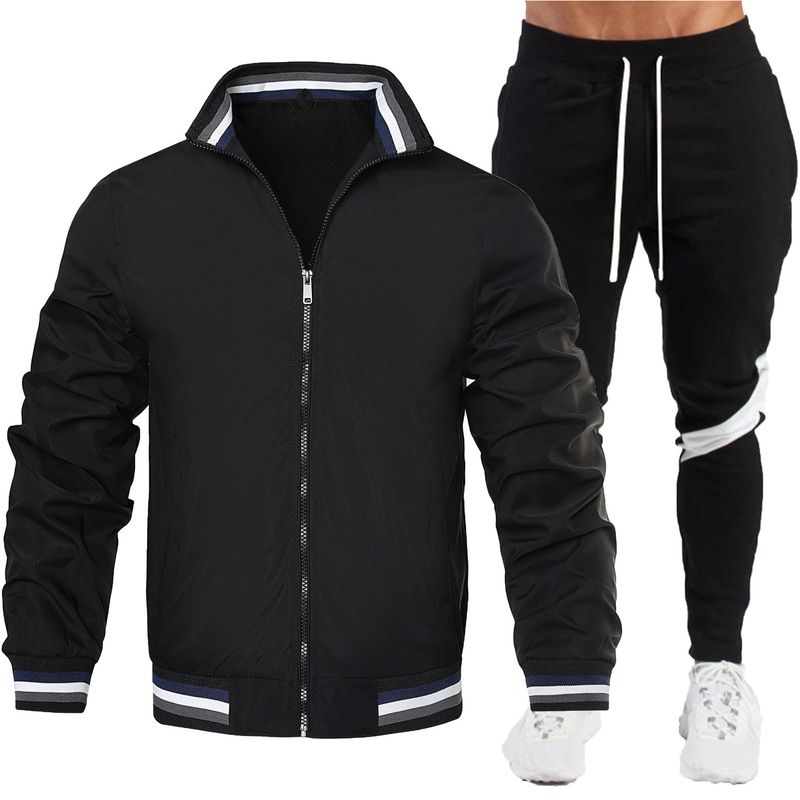 Spring two-piece set, casual pilot jacket, high-quality jacket set_voghion.com