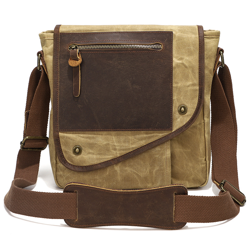 Borsa a tracolla da uomo, in tela batik, impermeabile, alla moda, versatile, per tutti i giorni_voghion.com