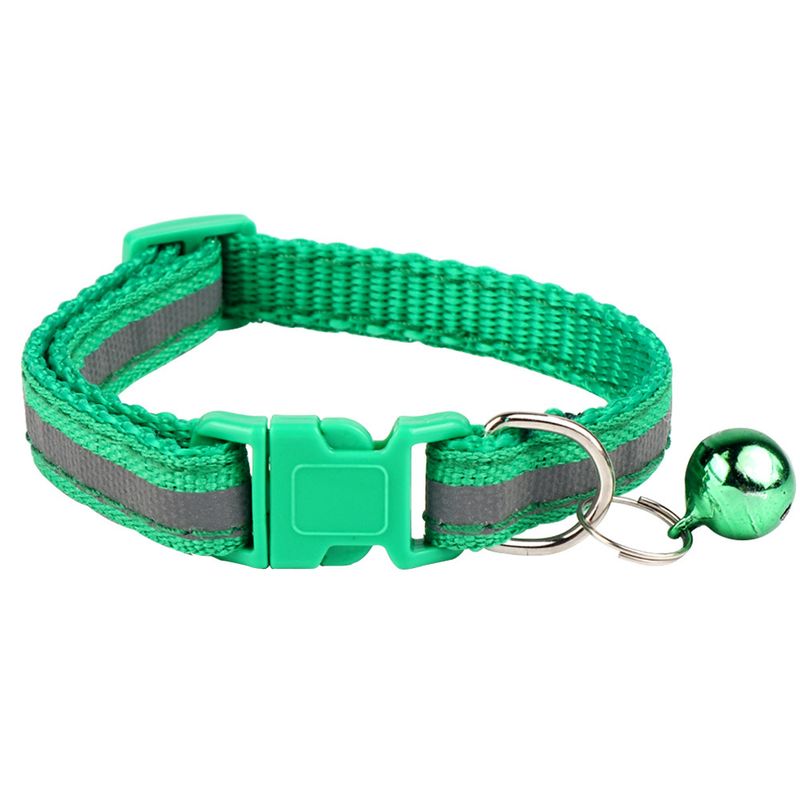Reflective Patch Cat Dog Bell Pet Light-Up Collar_voghion.com