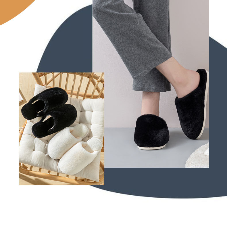 Pantofole antiscivolo comode e calde per interni, primavera regolabile, in pile da donna_voghion.com