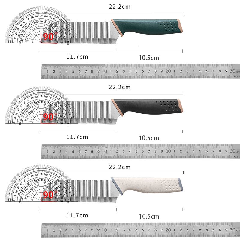Für Küche Cortador De Patatas Fritas Para Hacer Patatas Fritas, Cuchillo Ondulado Deacero Inoxidierbar, Cuchillo De Cocina_voghion.com