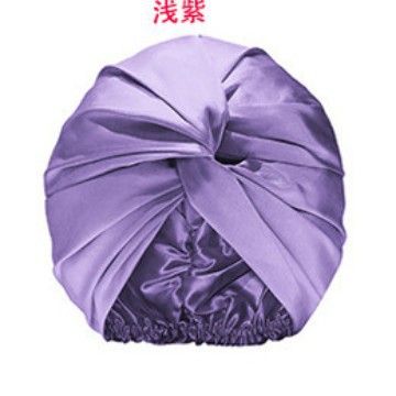 Europese en Amerikaanse stijl dubbele laag kruis twist slaap bad schoonheid make-up zijden hoofddoek haarverzorgingsmuts_voghion.com