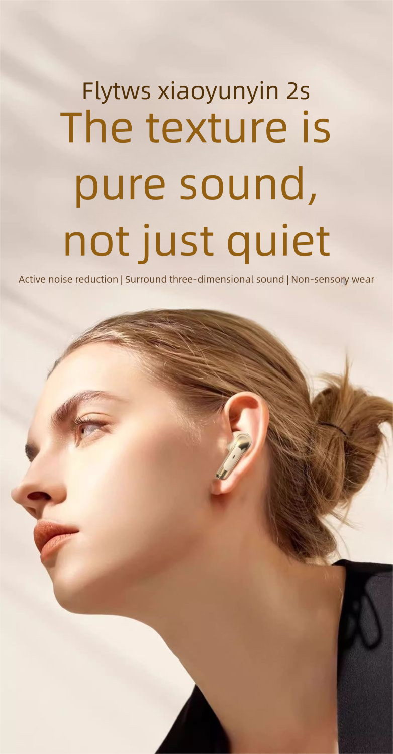 【FANBIYA】New Wireless Bluetooth Earbuds Semi-In-Ear Sports High-Quality Noise Cancelling Long Battery Life Universal_voghion.com