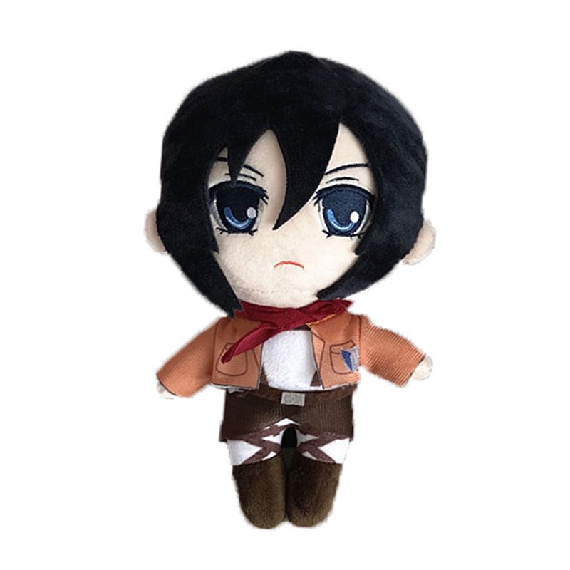 Anime Napad na Titane Plišane Igračke Lutka Kawaii Levi Eren Mikasa Slatka Kawaii Kolekcija Zelena Plišana Lutka Rođendanski Pokloni Za Djecu_voghion.com
