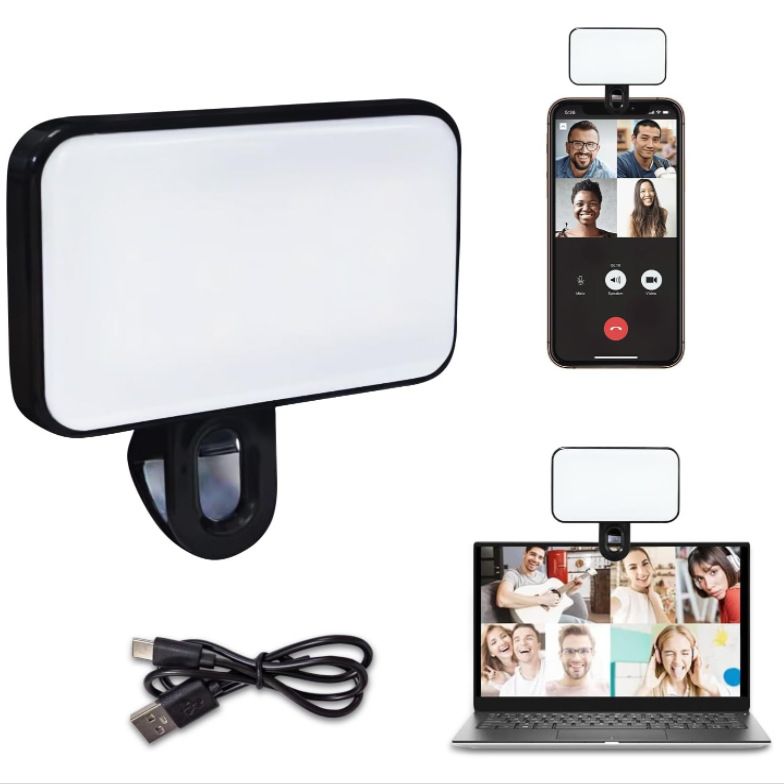 Mobile Phone Computer Tablet Conference Fill Light Live Streaming Flash Charging Model Tri-Color LED_voghion.com