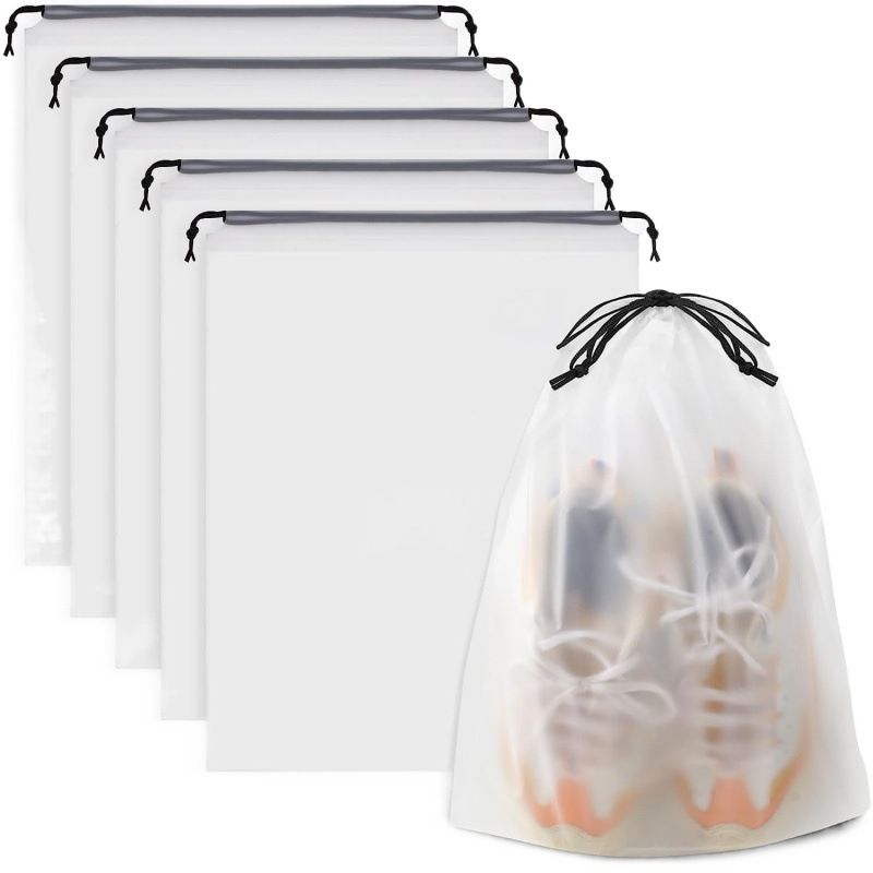 Blank Transparent Frosted Drawstring Bag Underwear Shoes And Socks Storage Bag Travel Storage Bag_voghion.com