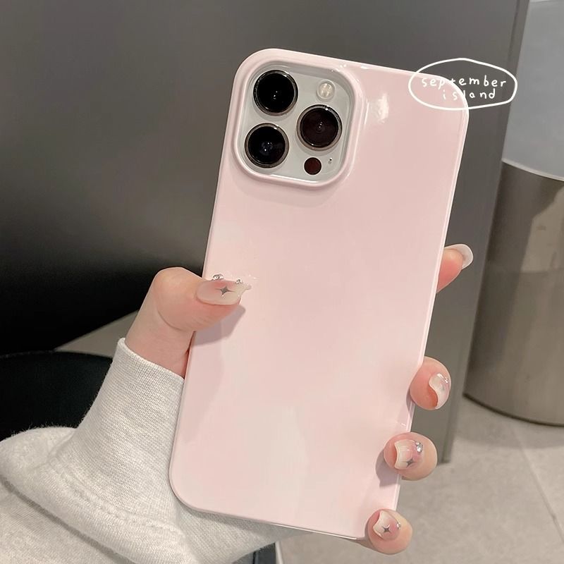 Unbeatable Quality Fancy Ins Style Minimalist Pure Color Half Pack Mobile Feilin Shell For IPhone 15pro/14promax/13/14plus Phone Iphone_voghion.com