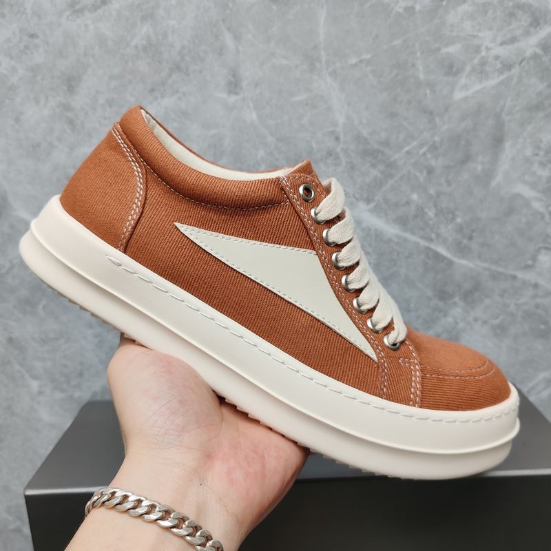 New RO Low-Top Triangle Men's Thick Sole Height Increasing Simple Casual Women's Shoes Fashion Trend Versatile Couple_voghion.com