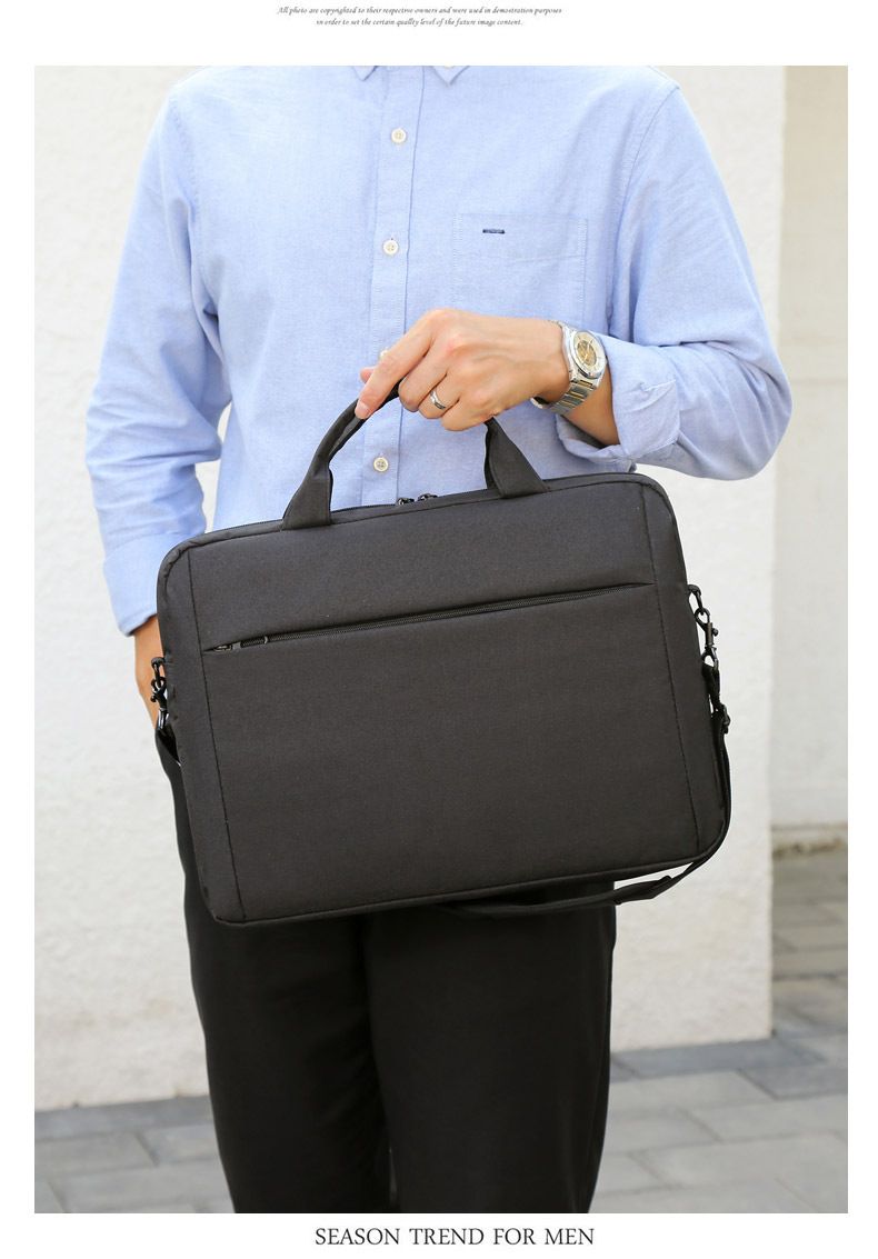 Laptop Oxford cloth shoulder crossbody bag Business handbag briefcase_voghion.com