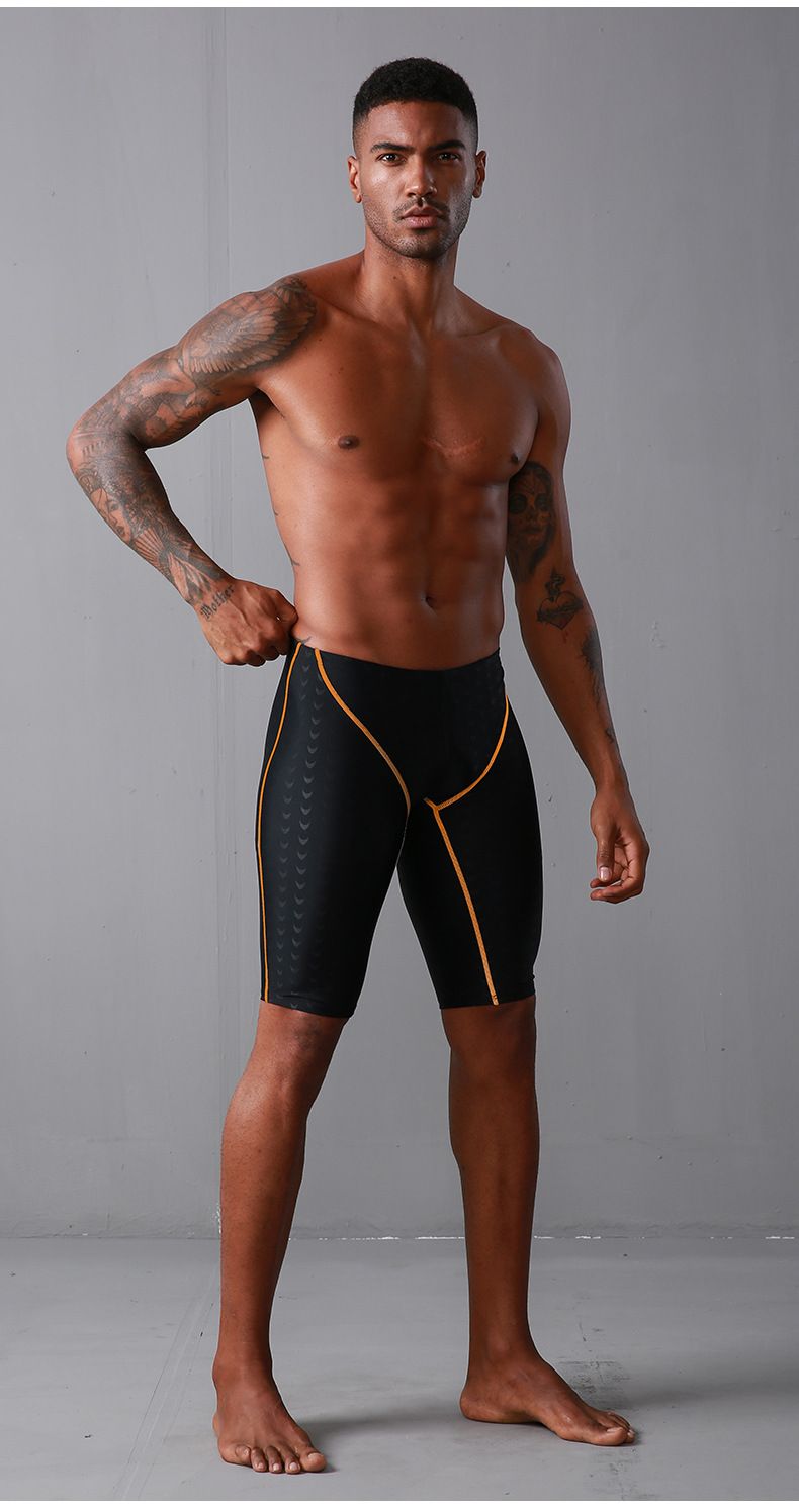 Quick drying 5-point swimsuit, pants, men's anti awkwardness large flat angle new swimming equipment set_voghion.com