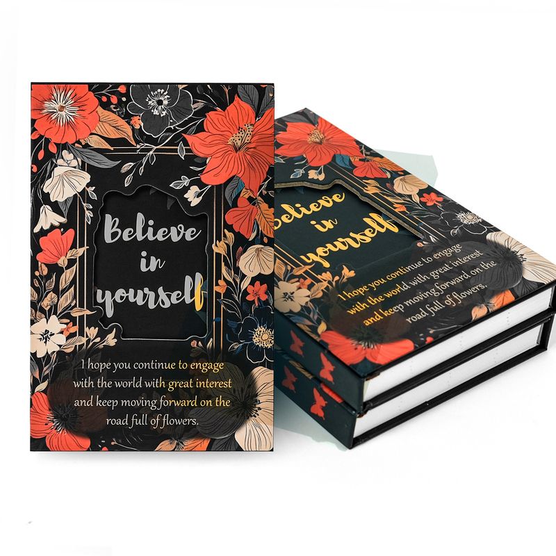 Bildung & Bürobedarf Neue meistverkaufte tragbare kreative coole schwarze Blume Abdeckung tragbare Notebook beste Verkauf dieses Buch_voghion.com