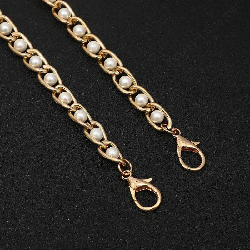 Borsa a tracolla lunga con catena di perle da donna, tracolla di ricambio per borsa da donna, parti della cintura 4060100110cm 250926_voghion.com