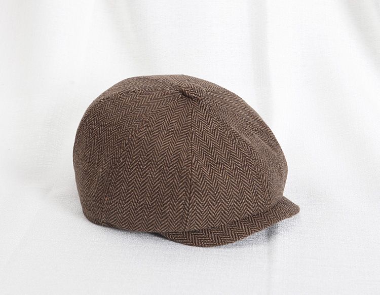 Kinderbaretten voor de herfst en winter, petten voor ouders en volwassenen, achthoekige krantenjongensmutsen voor baby's, voorwaartse petten voor heren en dames_voghion.com