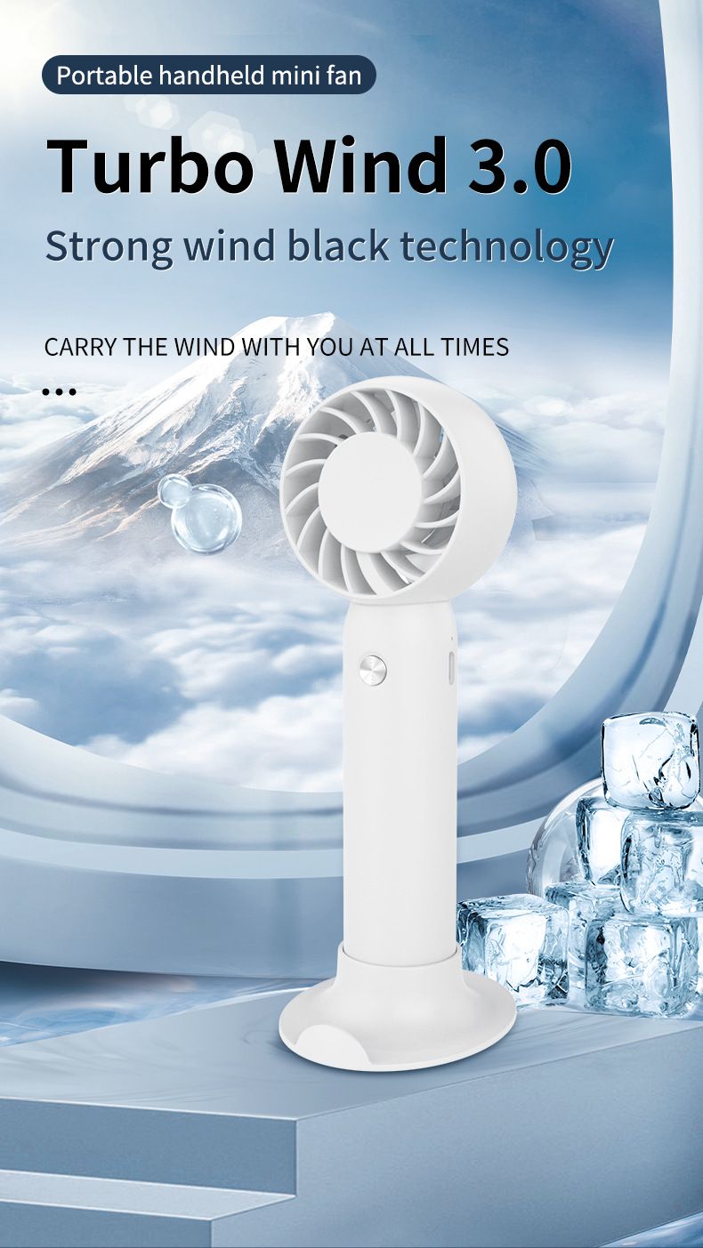 Nuovo ventilatore portatile Turbo Small Fan USB Desktop Stand_voghion.com