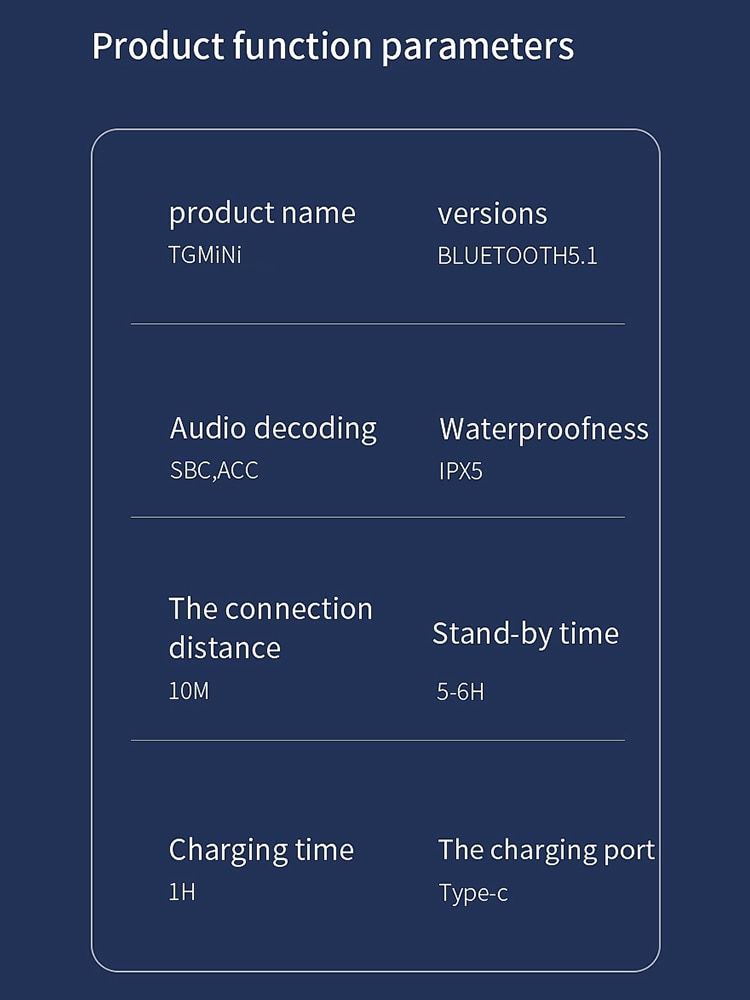 TG02Mini Bluetooth-Headset, 5.1 TWS, Touch-Digitaldisplay, Geräuschreduzierung, geringe Verzögerung, kabelloses Mini-Sport-Headset_voghion.com