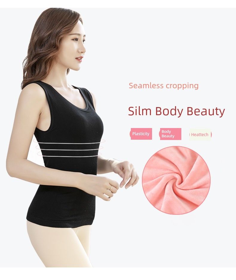 Maglia modellante in pile spesso con gilet caldo_voghion.com