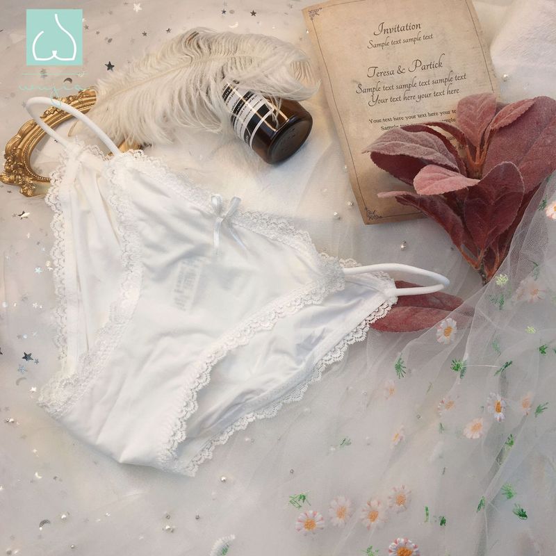 2025e Dünne Träger Ice Silk Höschen Für Frauen, Heiße Niedrige Taille Sexy Spitzenbesatz Damen Slips_voghion.com