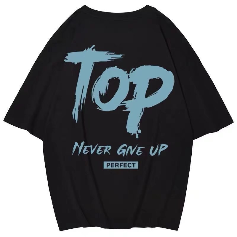 C&J Duża męska koszulka z krótkim rękawem, modna marka Gruby mężczyzna Hip-hop Półrękaw Gruby mężczyzna T-shirt męski letni_voghion.com