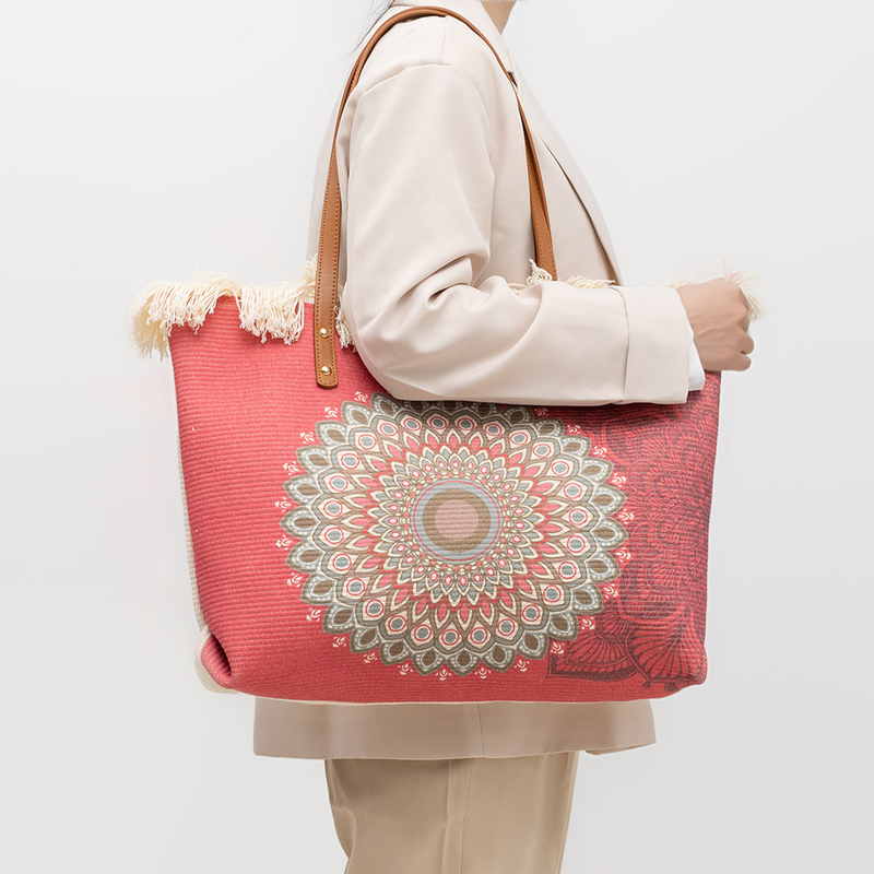 Damentasche im Bohemian-Ethno-Stil aus Segeltuch mit großer Kapazität und Nischen-Design_voghion.com