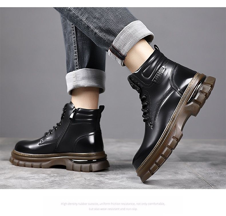 Outdoor Casual dicke Sohlen High Top Schuhe Arbeitskleidung Retro Martin Stiefel_voghion.com