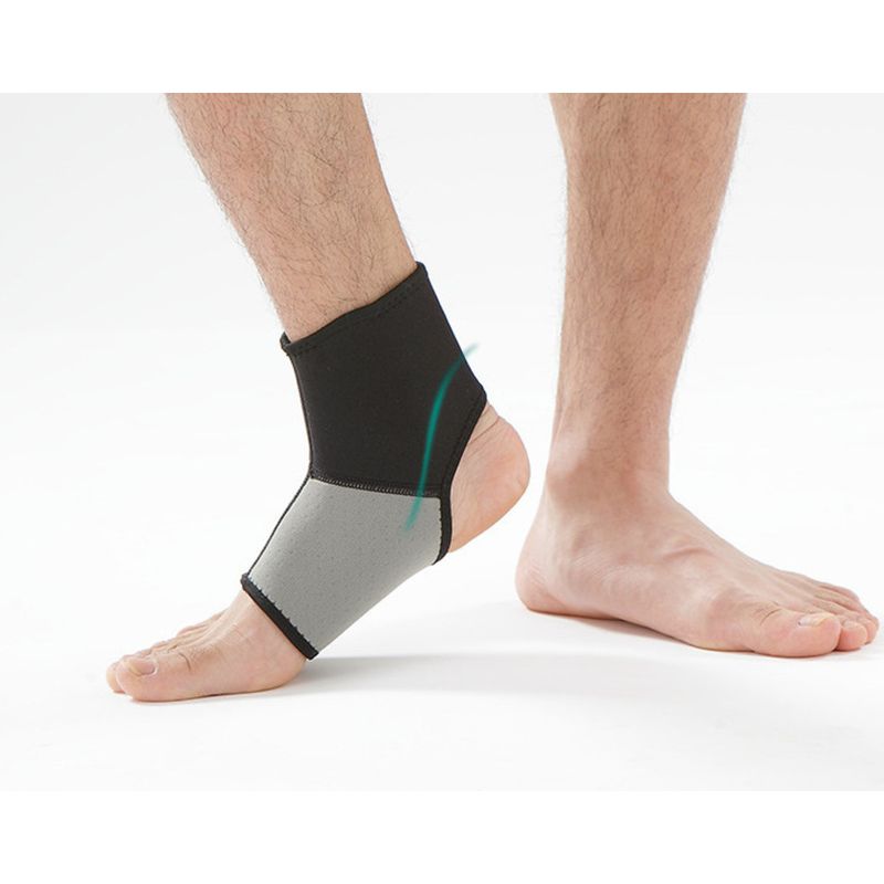 Sports fitness women's ankle protection and anti sprain foot simple two-color splicing high elasticity nylon sports_voghion.com
