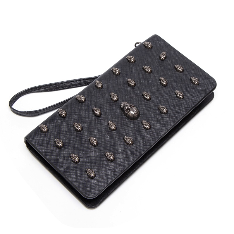 Designer-Geldbörsen für Frauen, Punk-Stil, lange Geldbörse, große Kapazität, Kartenhalter, Pu-Leder, Geldbeutel, weiblich_voghion.com