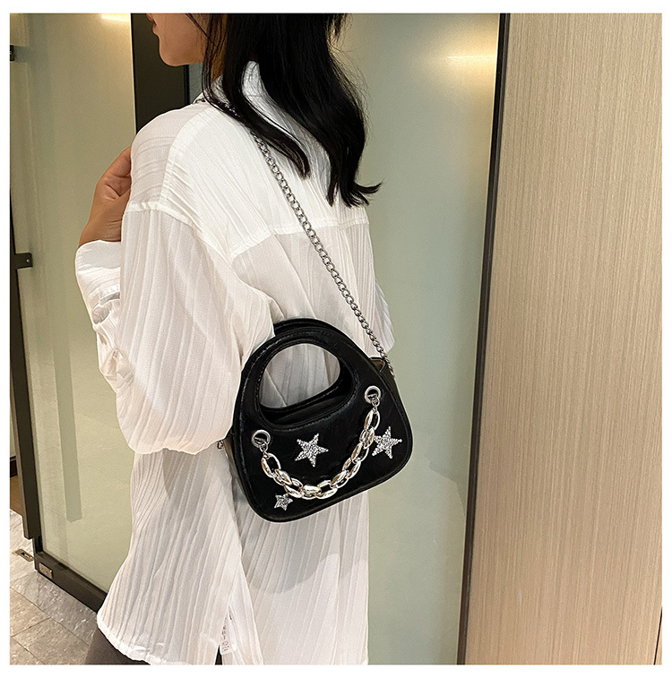 Trendy Hot Girl Light Luxury Small Bag 2023 New Star Chain Borsa a semicerchio Borsa a tracolla di fascia alta all-match di nicchia_voghion.com