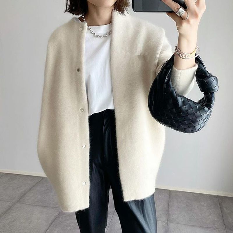 Oversize-Strickmantel für Damen – weicher und warmer Langarm-Cardigan mit Reverskragen, 7 schicke Farben, vielseitiges Lagenstück für Herbst und Winter_voghion.com