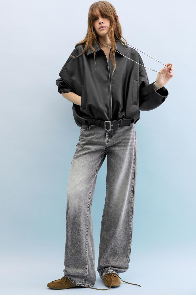 Blouson aviateur en similicuir d'inspiration vintage pour femme - Manteau décontracté et élégant pour le printemps, coupe décontractée (noir, marron)_voghion.com