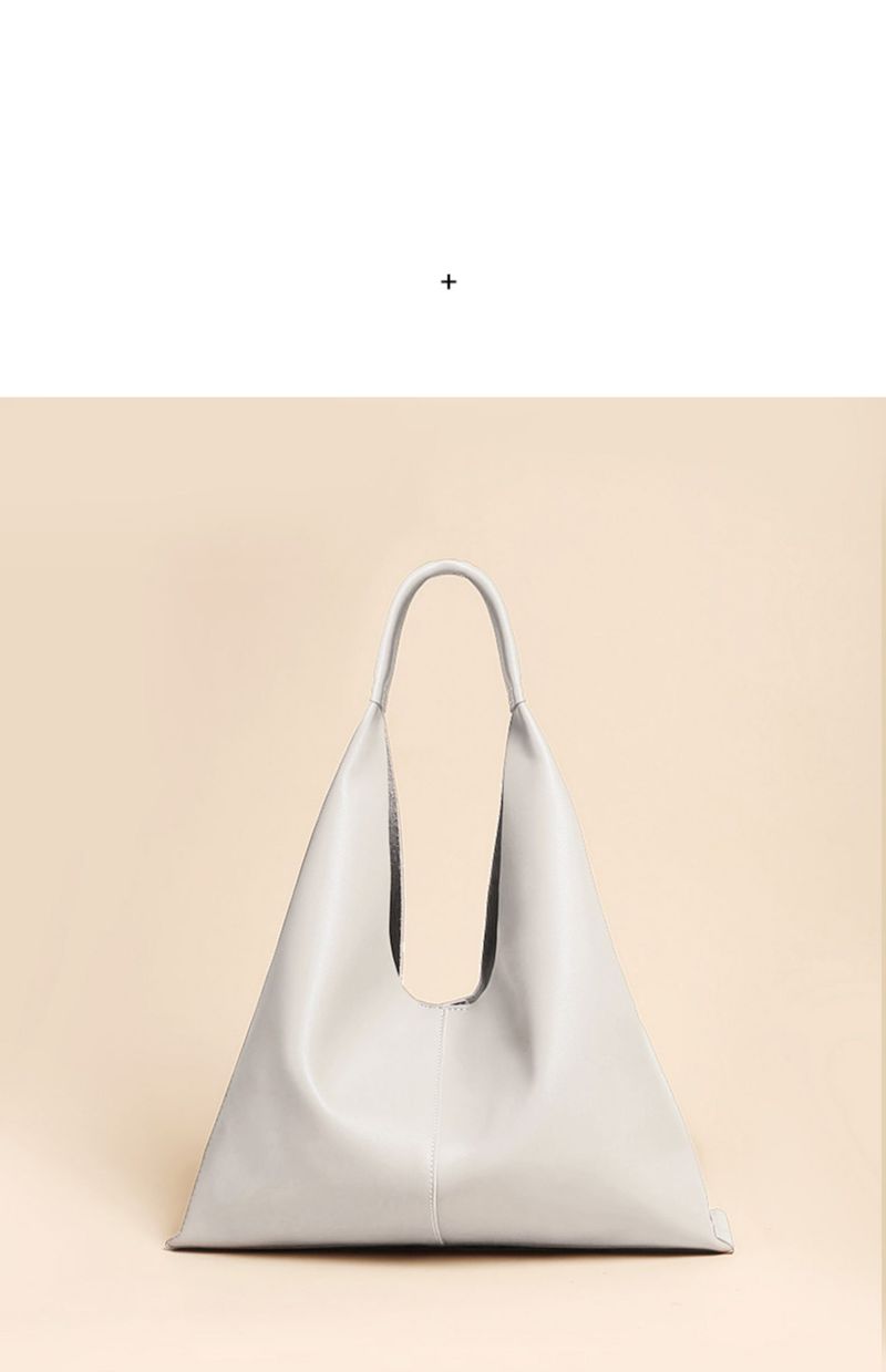 Semplice borsa a tracolla in pelle bovina 2024 nuova borsa morbida sottobraccio, borsa grande in pelle da donna_voghion.com