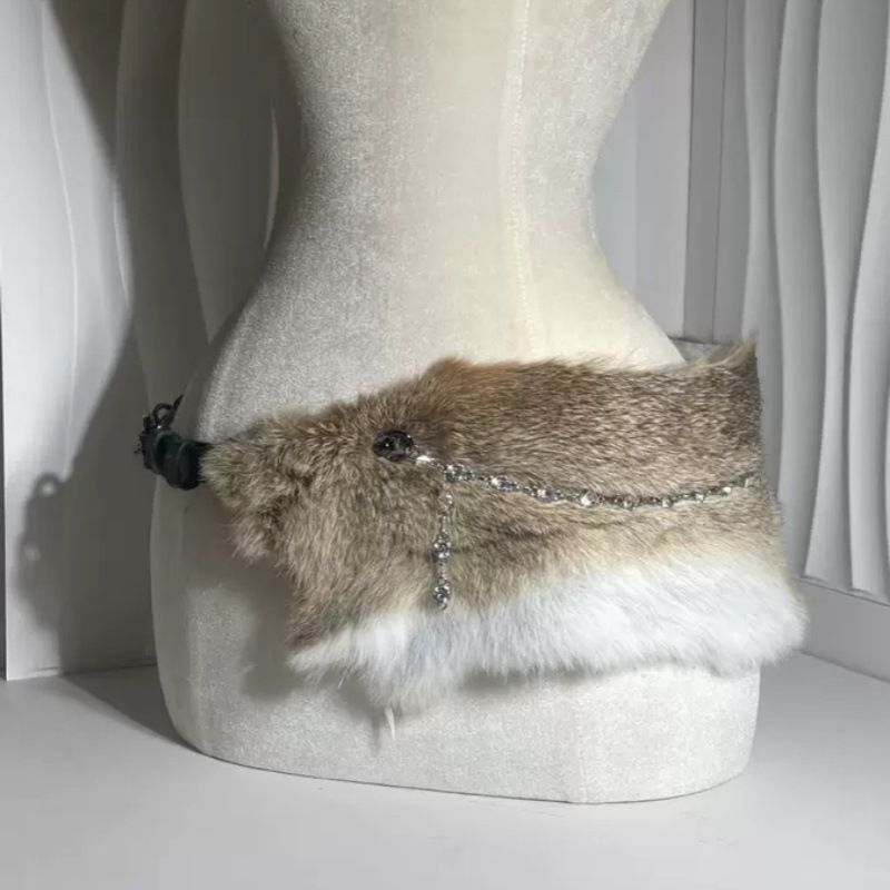 Boncuklu Patchwork Kemer Çok İşlevli Peluş Stil_voghion.com