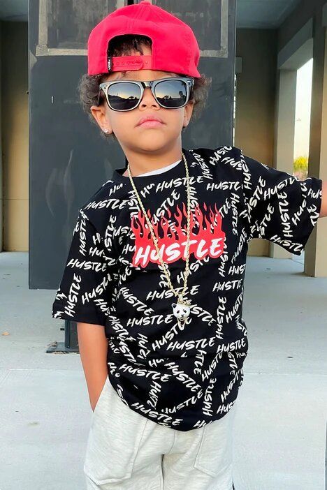 Mother&Kids Boy's T-shirt Summer children handsome trend letter-printed short-sleeved T-shirt sportswear_voghion.com