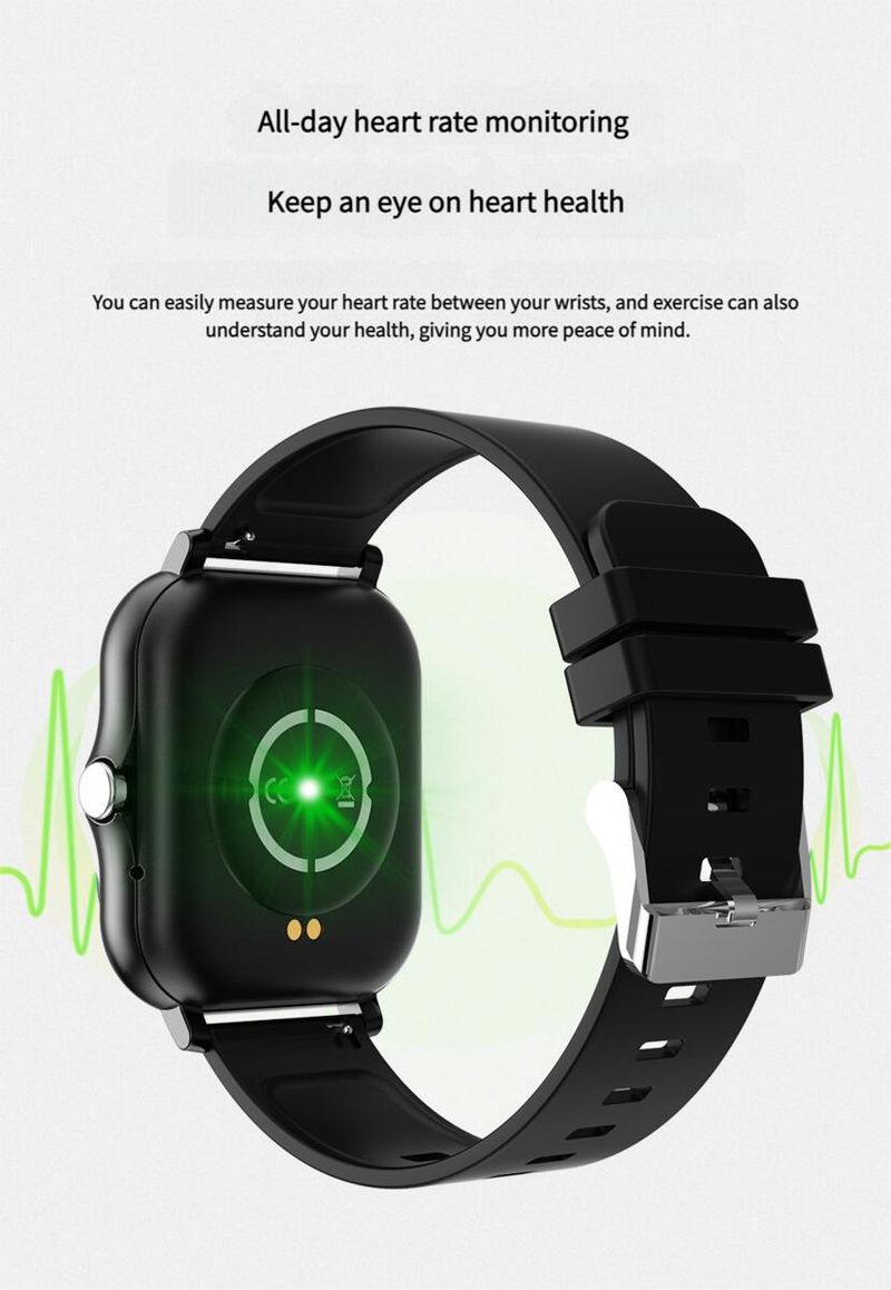 Touch Screen Smart Sports Waterproof Multifunctional Heart Rate Detection Dynamic Bluetooth Call Watch_voghion.com