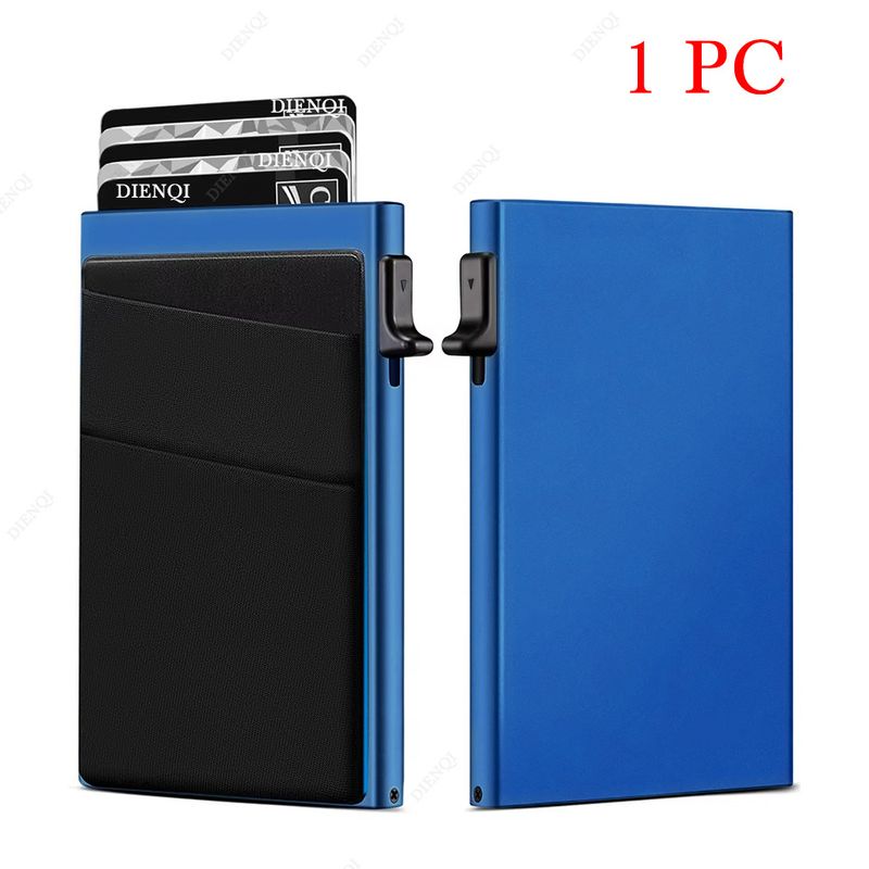 Valigie e borse Scatola porta carte in lega di alluminio con spinta laterale, con un clic, porta carte in lycra con spazzola antifurto, bocca obliqua_voghion.com