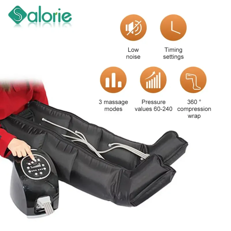 4 Cavity 360° Stivali per Atleta Sollievo Dolore Muscolare e Dolore Aria Compressione Gambe Massaggiatore Ginocchio Massaggio_voghion.com