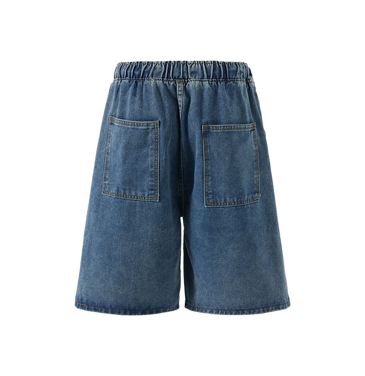 Herrenbekleidung Sommer Lange Seilgürtel Denim Shorts Hosen Männer und Frauen Retro Modemarke Lässig Vielseitig Trendy Japanischer Harajuku Stil Lose_voghion.com