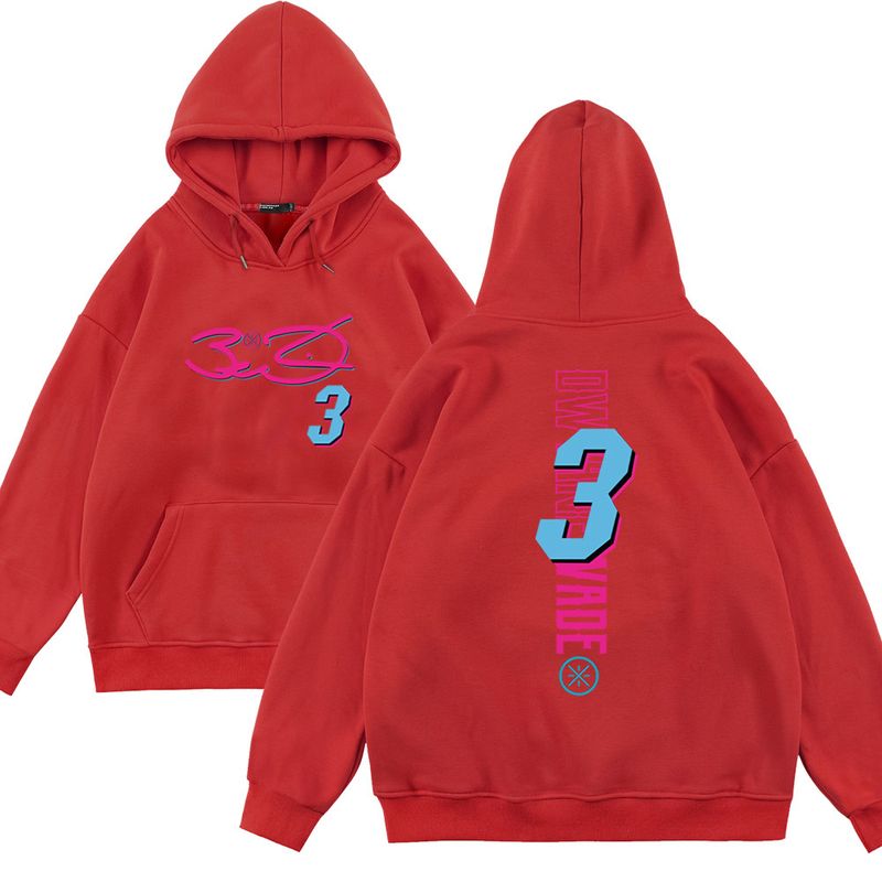 Felpa con cappuccio a maniche lunghe 370G Basketball Wade Signature 3 da uomo e da donna, stampata, autunno/inverno, abbigliamento alla moda ampio_voghion.com