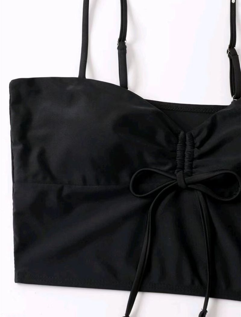 Kvinders Sexet Split Højtaljet Mave Dækker Bikini Badedragt Spot Engros_voghion.com