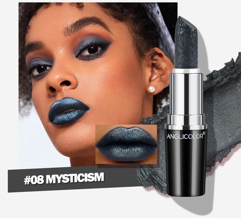 Anglicolor Long-Lasting Liquid Lipstick With Shimmer & Moisturizing Formula - Non-Sticky, Non-Fading, Glossy Finish_voghion.com