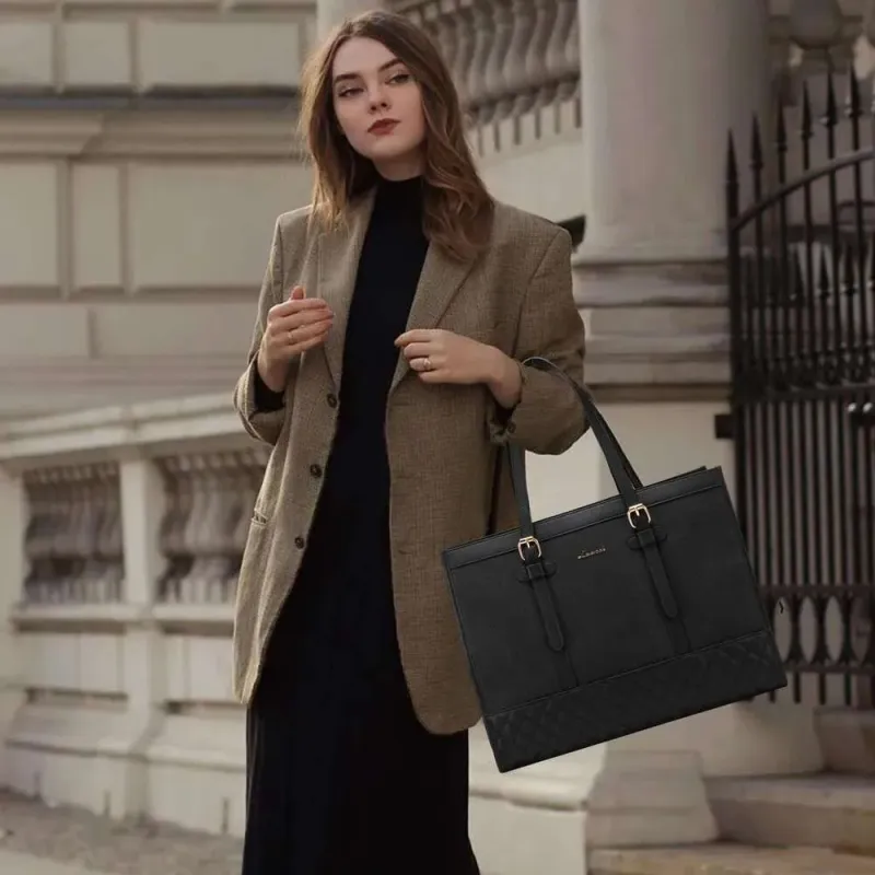 Borsa da donna alla moda, grande capacità, borsa a tracolla, borsa da lavoro per laptop, per ufficio, viaggi, università, casual_voghion.com