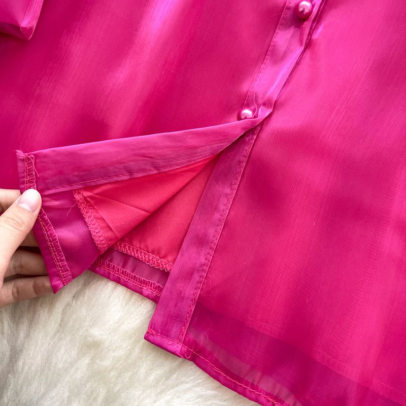 Women’s Clothing French High End Lady Layered Ruffled Long Sleeved Shirt Female Fashionable All Match Streamer Satin Top_voghion.com