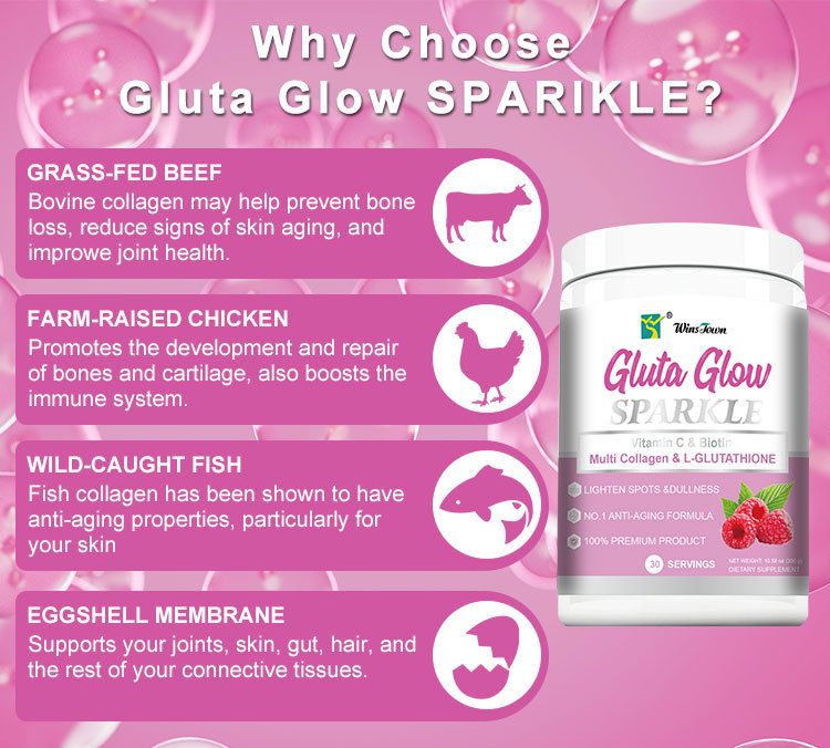 Export Foreign Trade Protein Collagen Skin Gluta Glow Powder Cross-Border Capsules_voghion.com