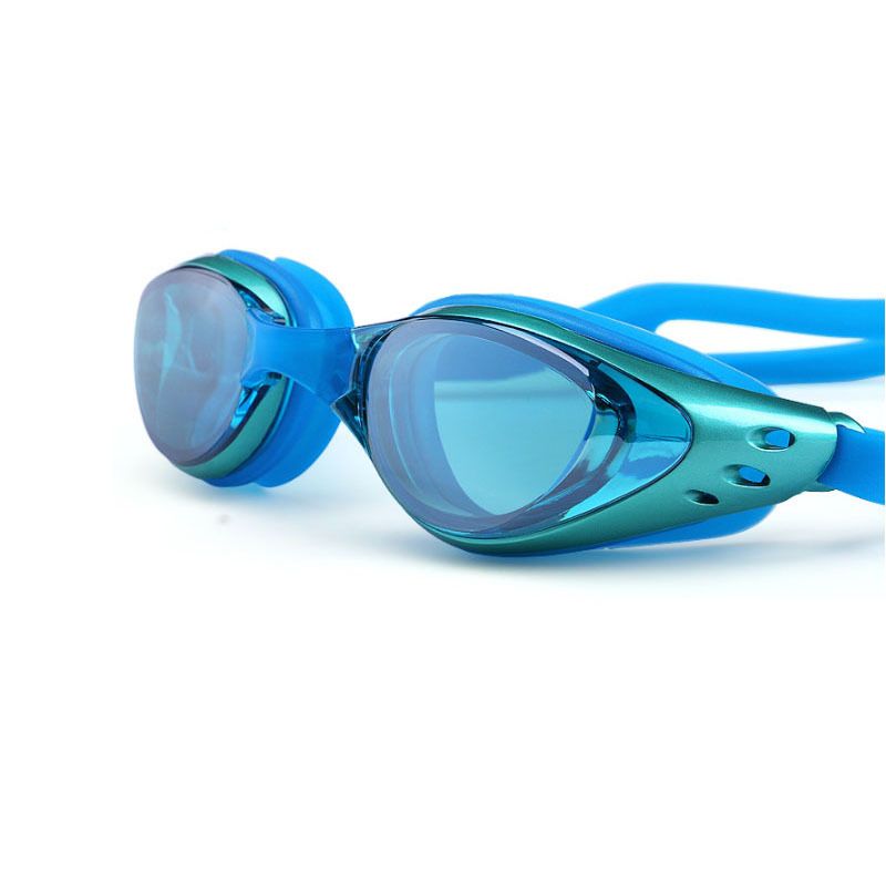 Ochelari de înot pentru miopie, galvanizați, impermeabili, anti-aburire, ochelari de înot pentru adulți, unisex, ramă mare, reglabili, selecție multicoloră_voghion.com