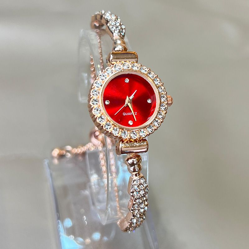 Bracelet Set Ladies Quartz Fashion Alloy Drill Snake Shape Watch_voghion.com